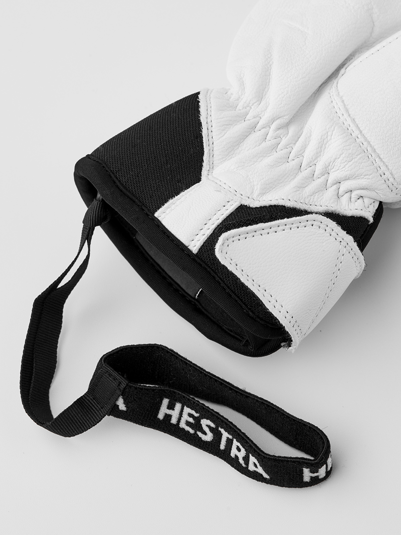 Hestra Womens Fall Line Leather Ski Gloves - White-4